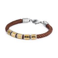 Bullet Braided Leather Bracelet | Brosway Italia | Luby 