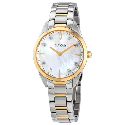 Slim Classic Two-Tone Woman Watch | Bulova | Luby 