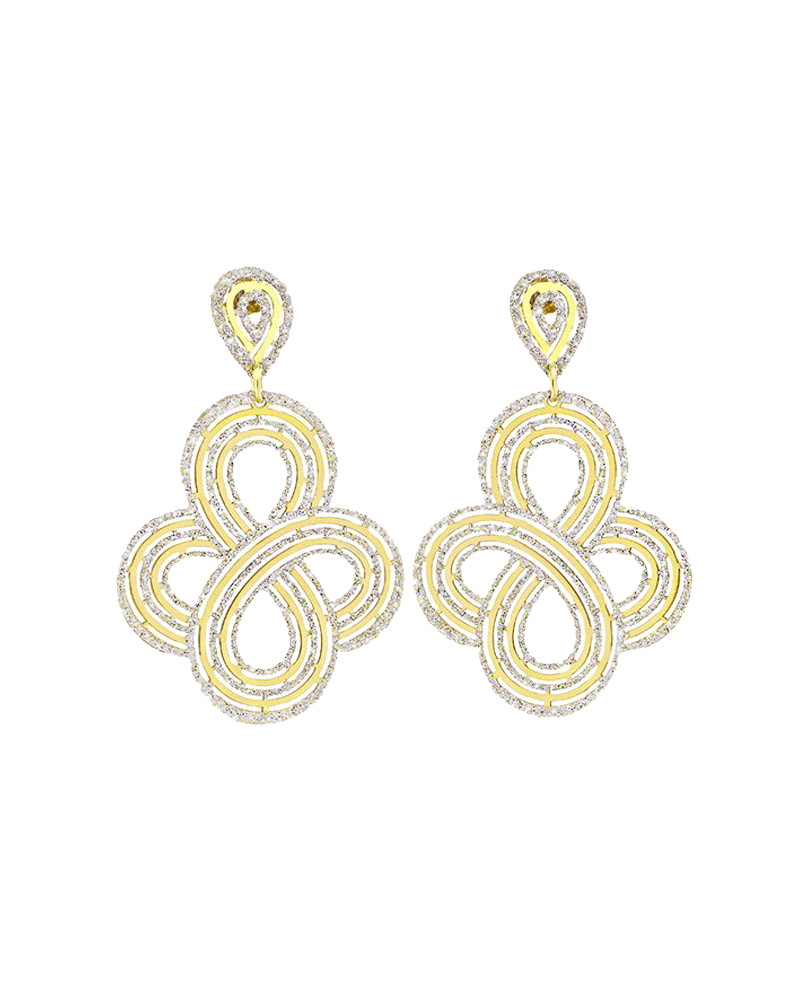 Small Vanite Glittler Golden Earrings | Stroili Oro | Luby 