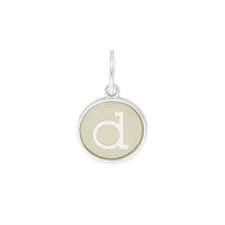 Letter D Etching Charm (Silver) | Alex and Ani | Luby 