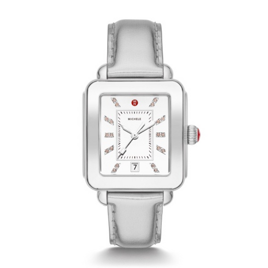 Deco Sport High Shine Silver Watch | Michele | Luby 