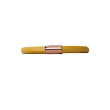 Brazalete de cuero amarillo de una sola vuelta (oro rosa/amarillo)