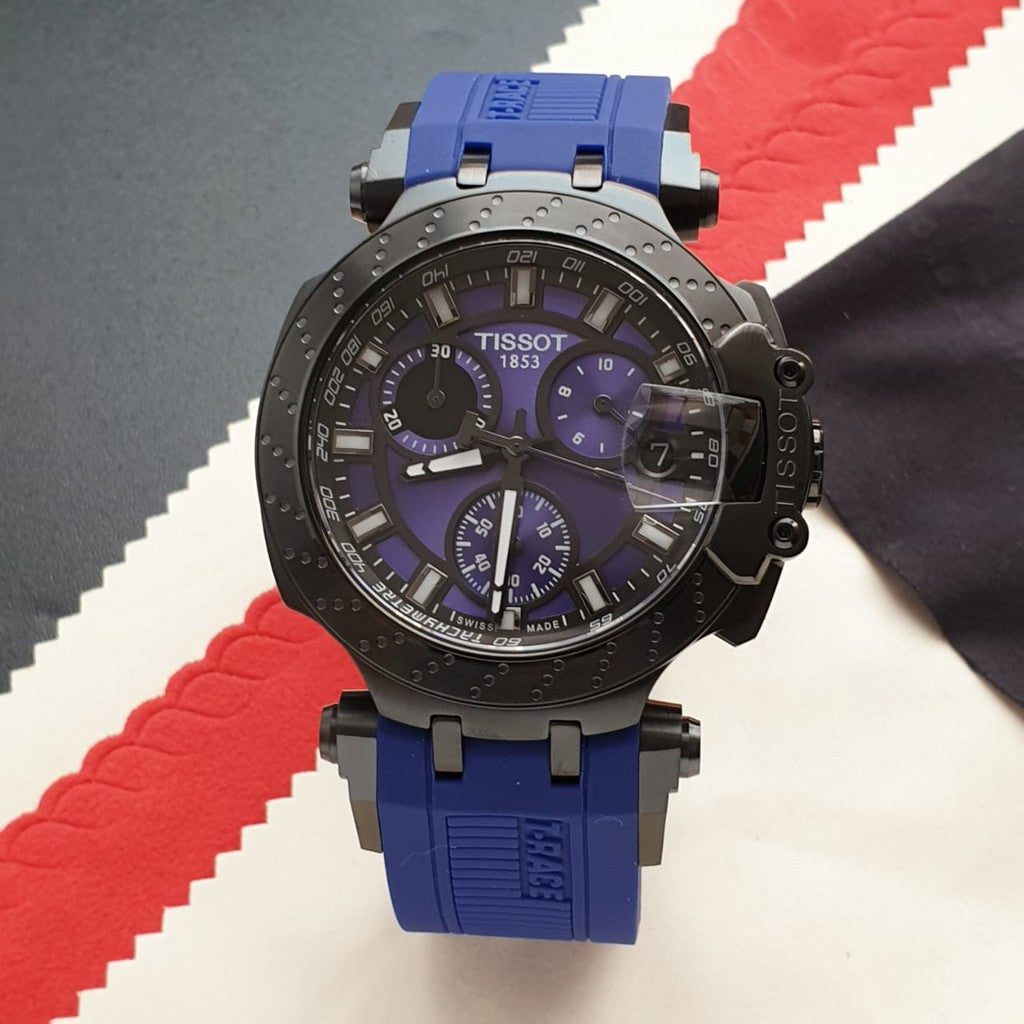 T-Race Chronograph (Black-Blue) | Tissot | Luby 