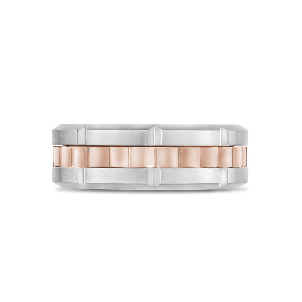 Matte & Shiny Spinner Ring | ARZ Steel | Luby 