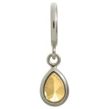 Champagne Drop Charm (Silver)