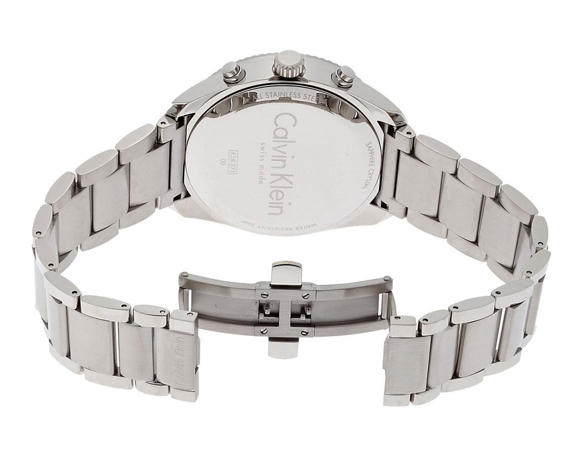 ALLIANCE CHRONO SILVER DIAL BLACK | Calvin Klein | Luby 