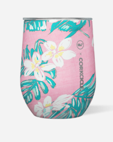 Pink Tropical Flowers Stemless | CORKCICLE | Luby 