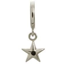 Black Shiny Star Charm (Silver/Black) | Endless Jewelry | Luby 