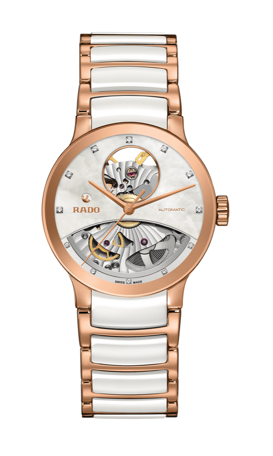 Centrix (White-Rose Gold;Diamonds) | Rado | Luby 