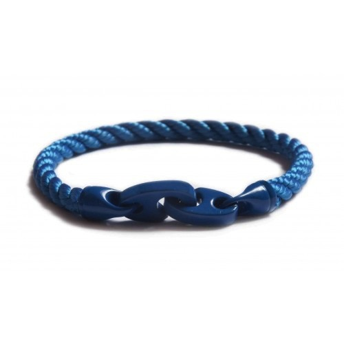 The Signal Single Wrap Rope Bracelet (Deep/Ocean Blue) | Sailormade | Luby 
