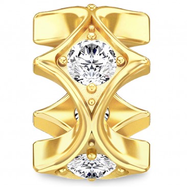 Dije de corona real (dorado)