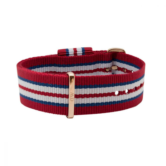 Classic Exeter Watch Strap (Red/Blue/White/Rose-Gold) | Daniel Wellington | Luby 