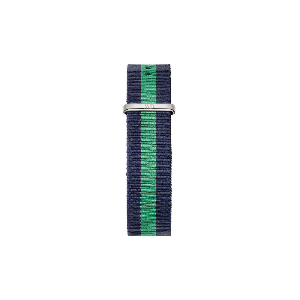 Warwick Watch Strap (Navy Blue/Green/Silver) | Daniel Wellington | Luby 