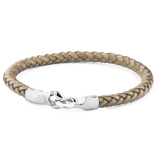 Outback Beige Rubber Bracelet (Silver/Beige) | Brosway Italia | Luby 