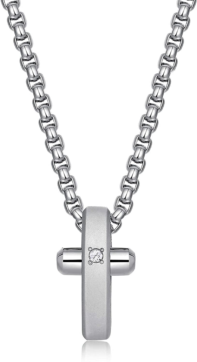 Crux Cross Necklace (Silver)