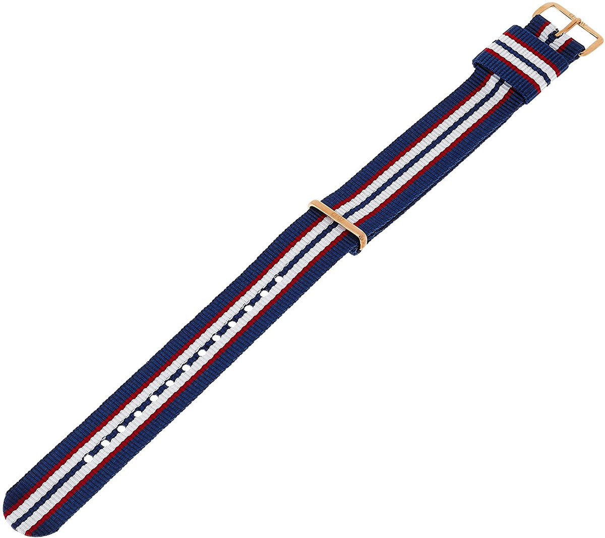 Belfast Watch Strap (Blue/Red/White/Rose-Gold) | Daniel Wellington | Luby 