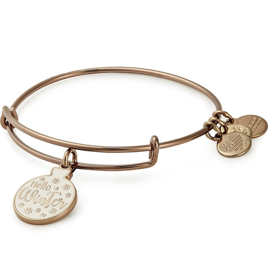 Hello Winer Ornament Charm Bangle Bracelet (Hazel) | Alex and Ani | Luby 