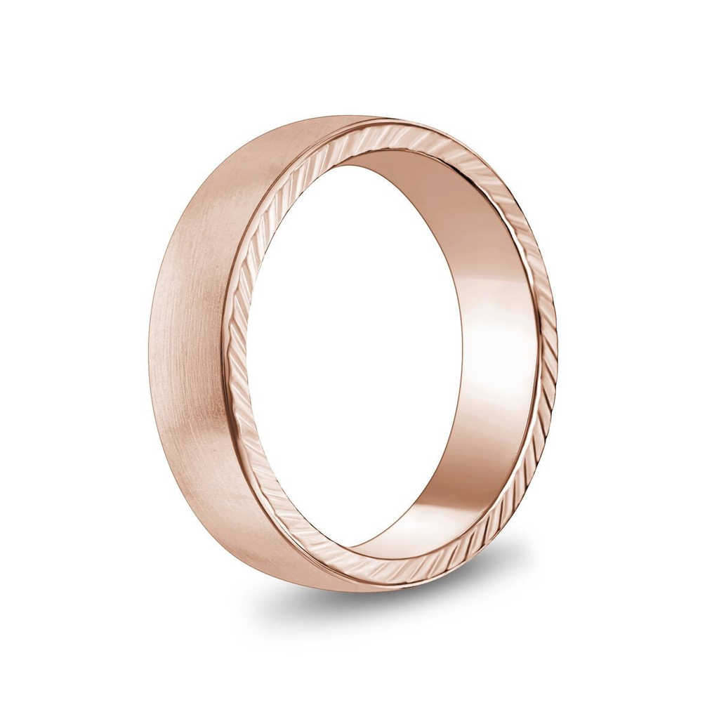 Flat Steel Ring with Diamond Cut Edges | ARZ Steel | Luby 
