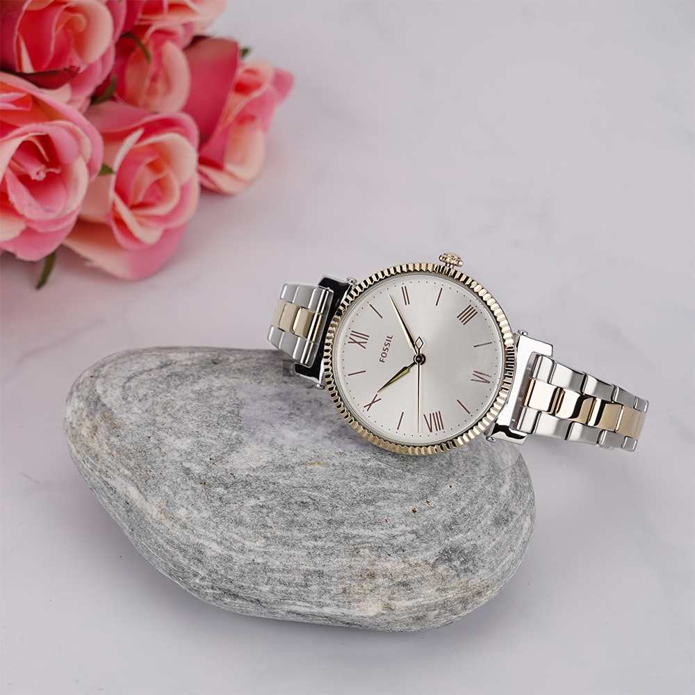 Daisy Watch (Silver/Gold) | Fossil | Luby 