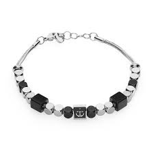 TJ Man Anchor Beads Bracelet (Silver) | Brosway Italia | Luby 