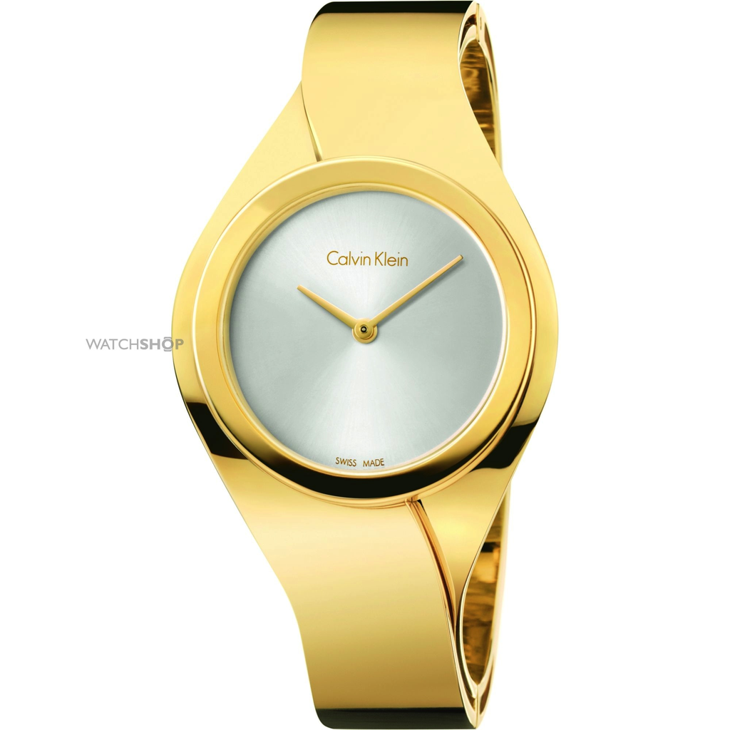 SENSES SMALL BANGLE GOLD | Calvin Klein | Luby 