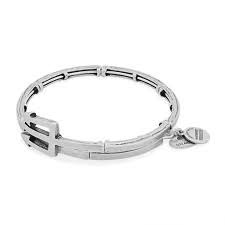 Trident Wrap Bangle Bracelet (Silver) | Alex and Ani | Luby 