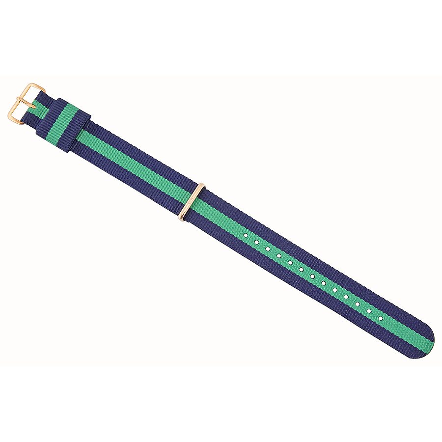 Warwick Watch Strap (Navy Blue/Green/Rose-Gold) | Daniel Wellington | Luby 