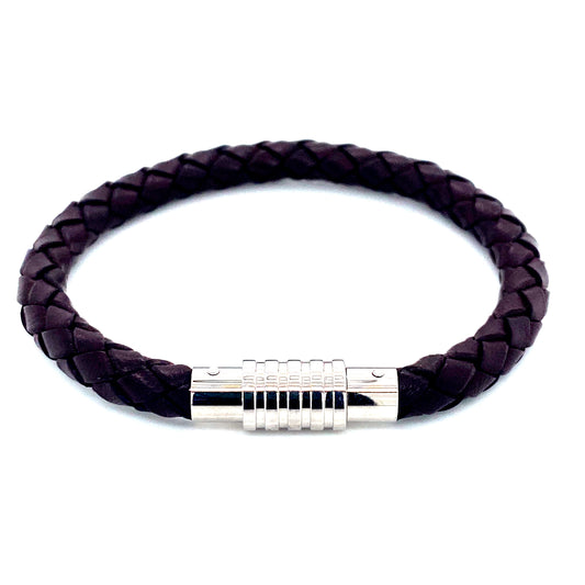 Dark Brown Leather Necklace | Kermar | Luby 