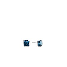 BLUE BEZEL STUDS | Ti Sento Milano | Luby 