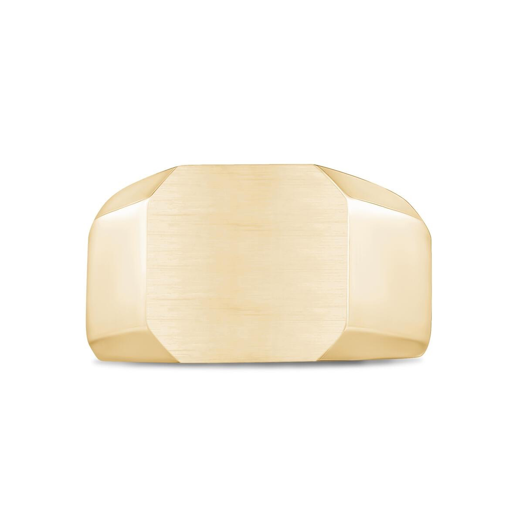 Stainless-Steel Matte Signet Ring | ARZ Steel | Luby 