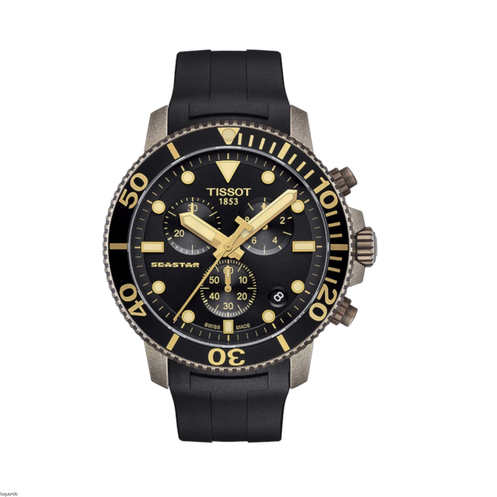 Seastar 1000 Chronograph (Bronze-Black) | Tissot | Luby 