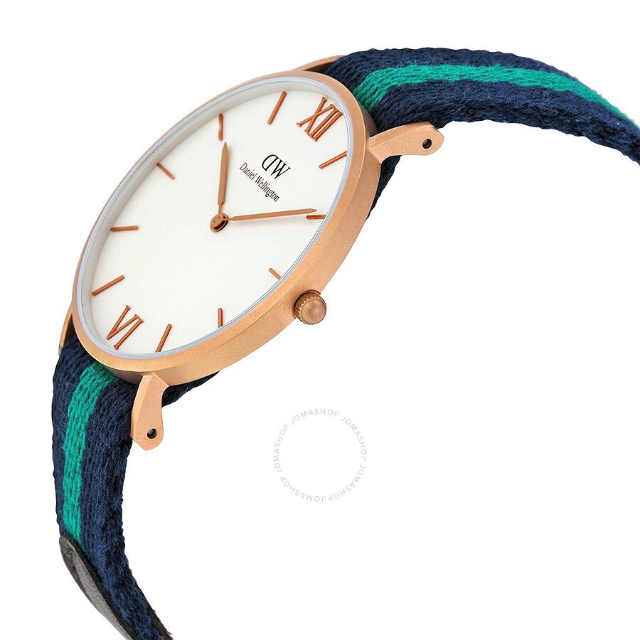 Grace Warwick Watch (Navy Blue-Green/Rose-Gold) | Daniel Wellington | Luby 