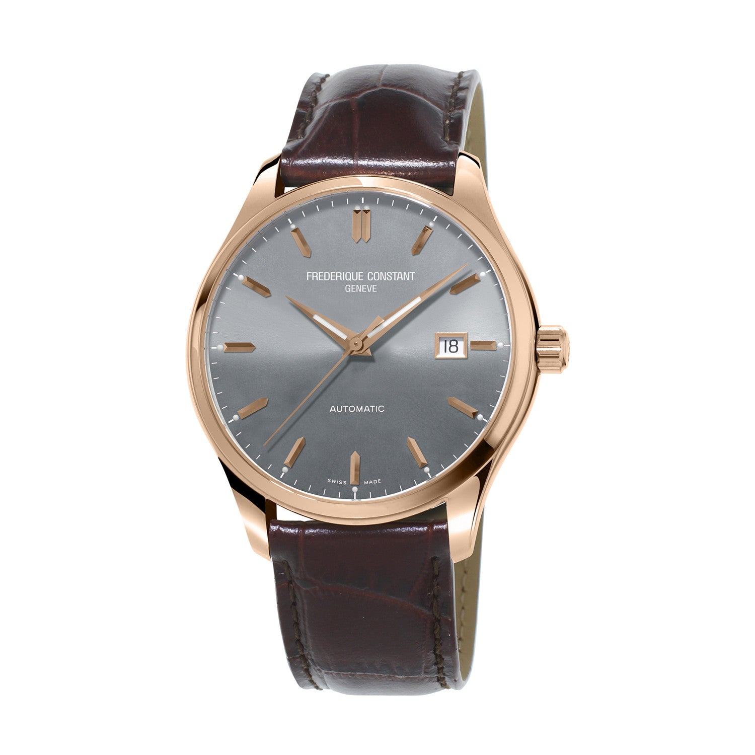 Classics Index Automatic (Rose-Gold/Grey) | Frederique Constant | Luby 