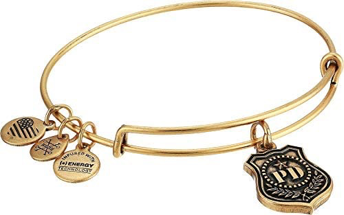 Law Enforcement Charm Bangle Bracelet (Gold) | Alex and Ani | Luby 