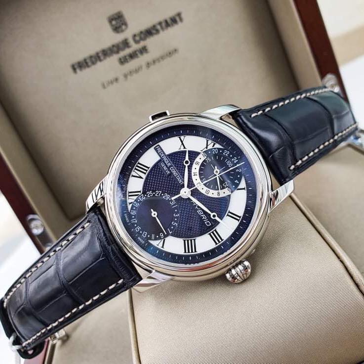 Hybrid Manufacture (Silver-Blue) | Frederique Constant | Luby 