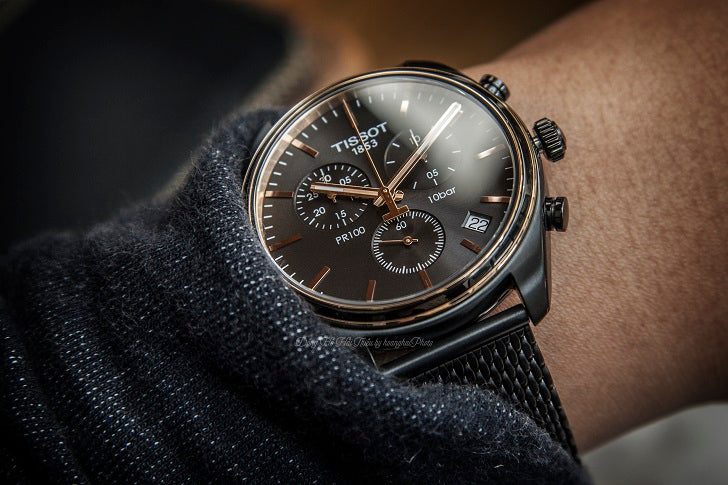 PR 100 Chronograph (Black) | Tissot | Luby 