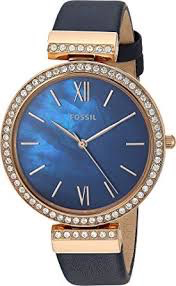 Ladies Jocelyn Madeline Watch (Blue/Rose-Gold) | Fossil | Luby 