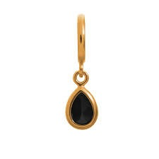 Black Drop Charm (Gold/Black)
