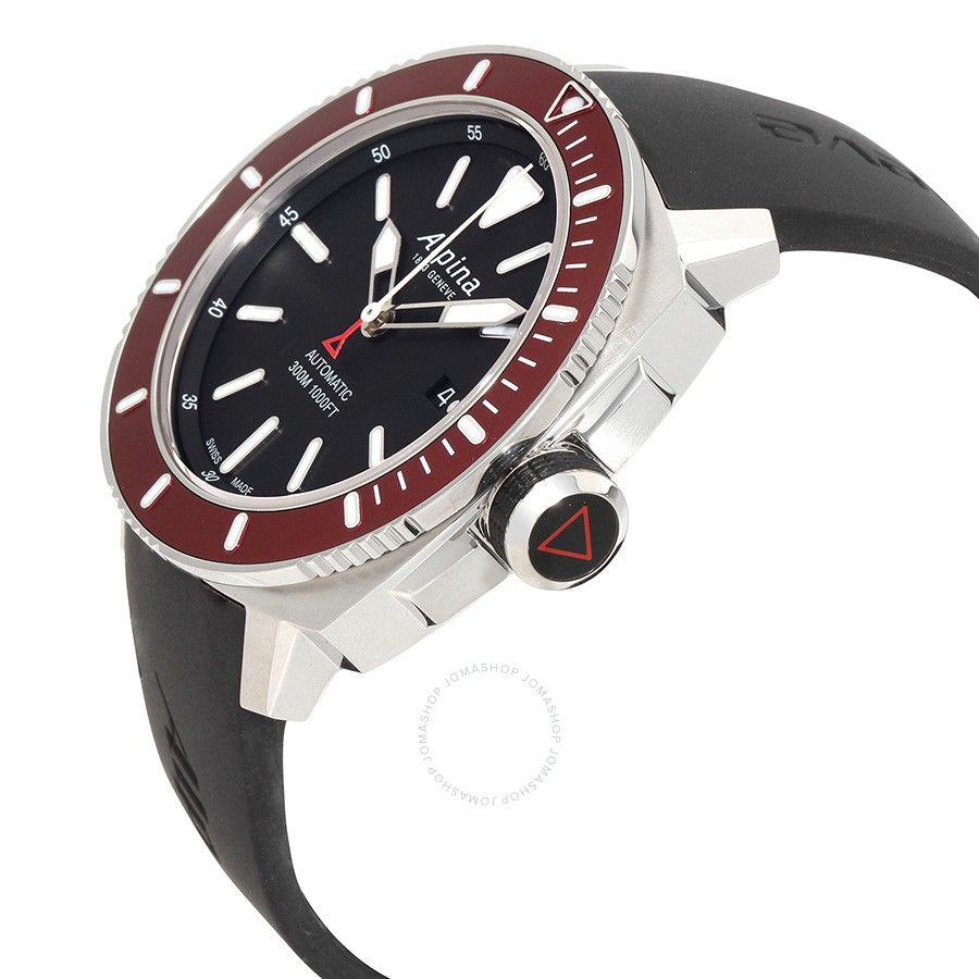 Seatrong Diver 300 Automatic (Black-Red) | Alpina | Luby 