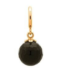 Black Love Drop Charm (Gold/Black)