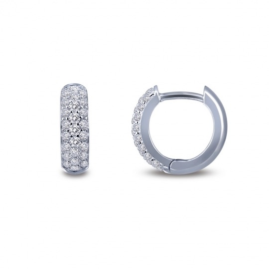3-Row Huggie Hoop Earring | LAFONN | Luby 