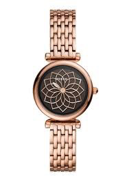 Carlie Mini Watch (Rose-Gold) | Fossil | Luby 