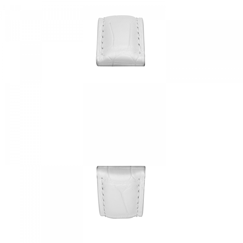 White Alligator Leather Watch Strap | Michele | Luby 