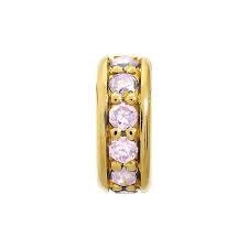 Abalorio de punto de ensueño rosa (dorado/rosa)