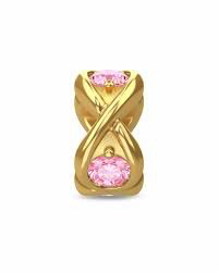 Pink Infinity Ocean Charm (Gold/Pink) | Endless Jewelry | Luby 