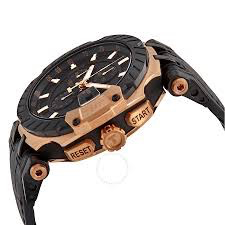 T-Race Automatic Chronograph (Black/Rose-Gold) | Tissot | Luby 