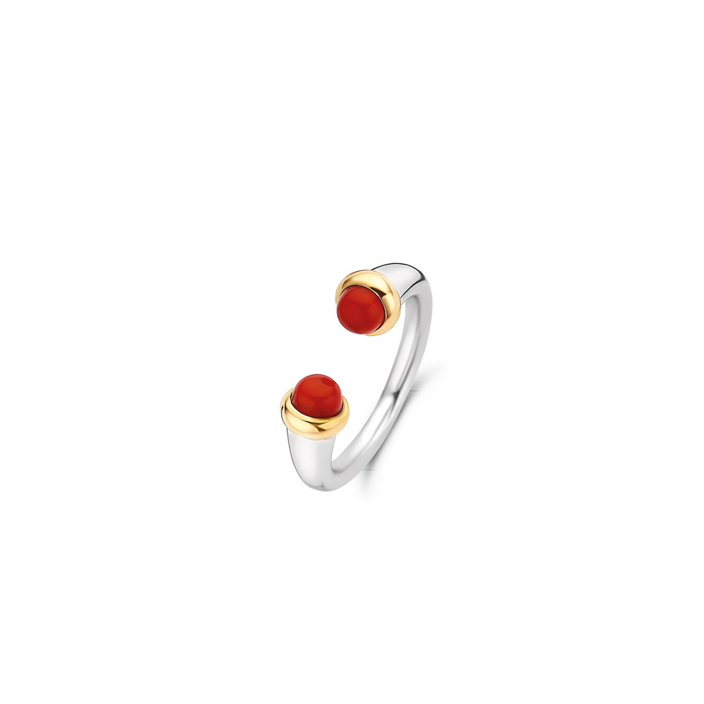 DOUBLE STONE TWO-TONE RING | Ti Sento Milano | Luby 