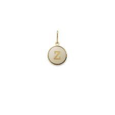Letter Z Etching Charm (14kt Gold)