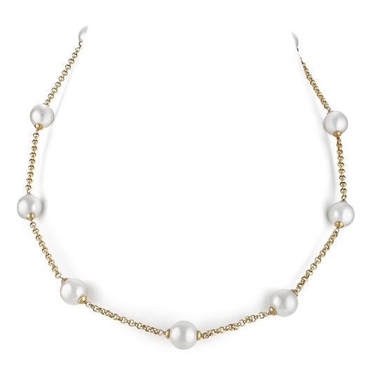 Golden Necklace with Multiple Pearls | Joia De Majorca | Luby 