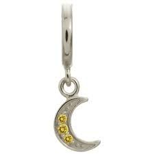 Citrine Moon Shine Charm (Silver/Yellow) | Endless Jewelry | Luby 